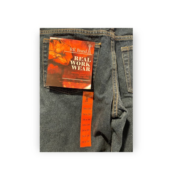RK Brand Men Real Work Wear Denim Jeans - Picture 3 of 4